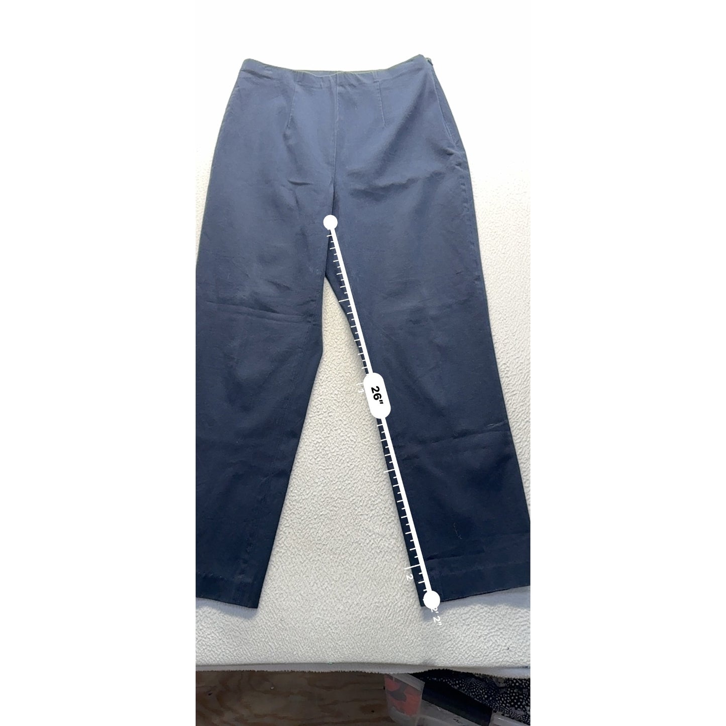 Eddie Bauer Navy Stretch Cotton Blend Pants Size 10 #176B