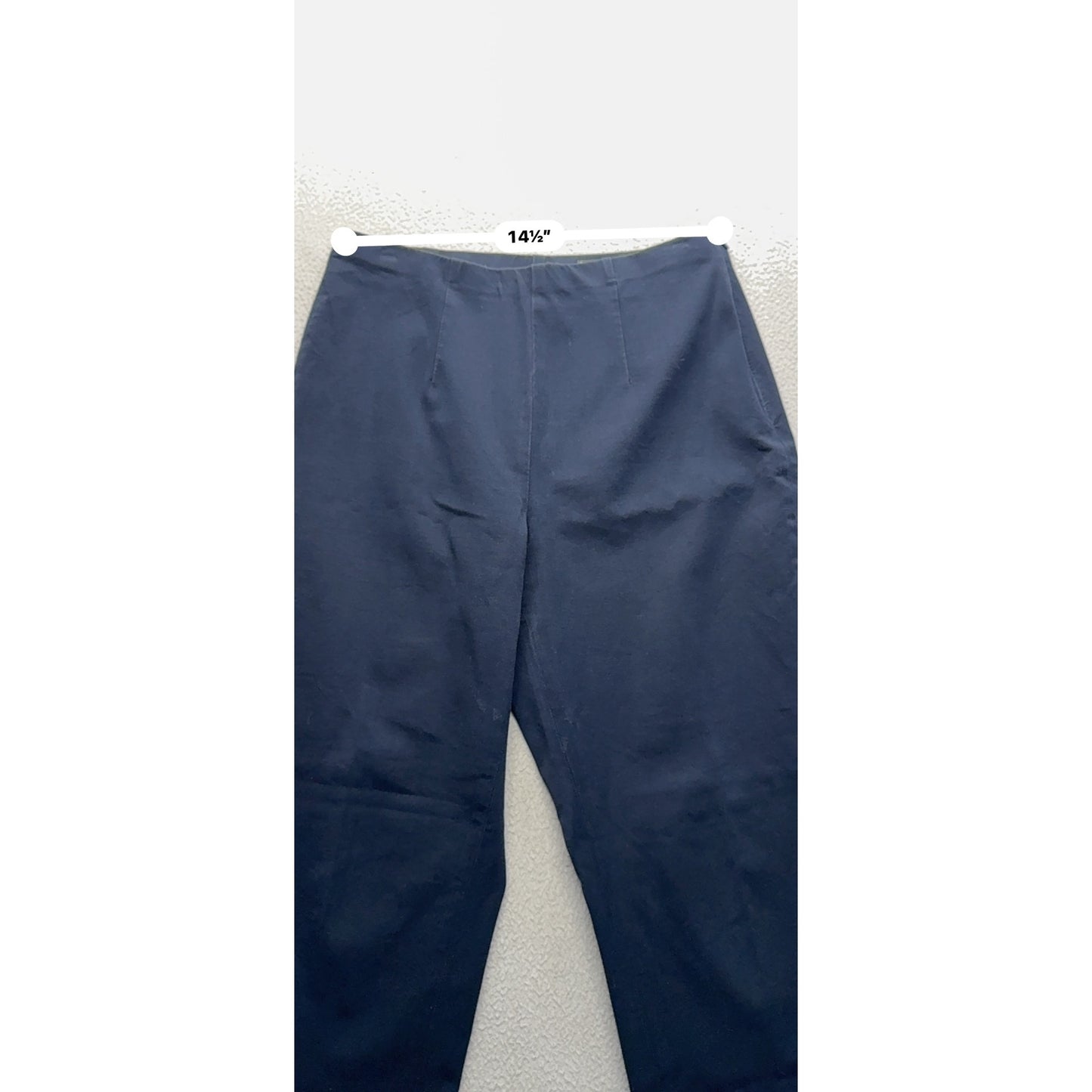 Eddie Bauer Navy Stretch Cotton Blend Pants Size 10 #176B