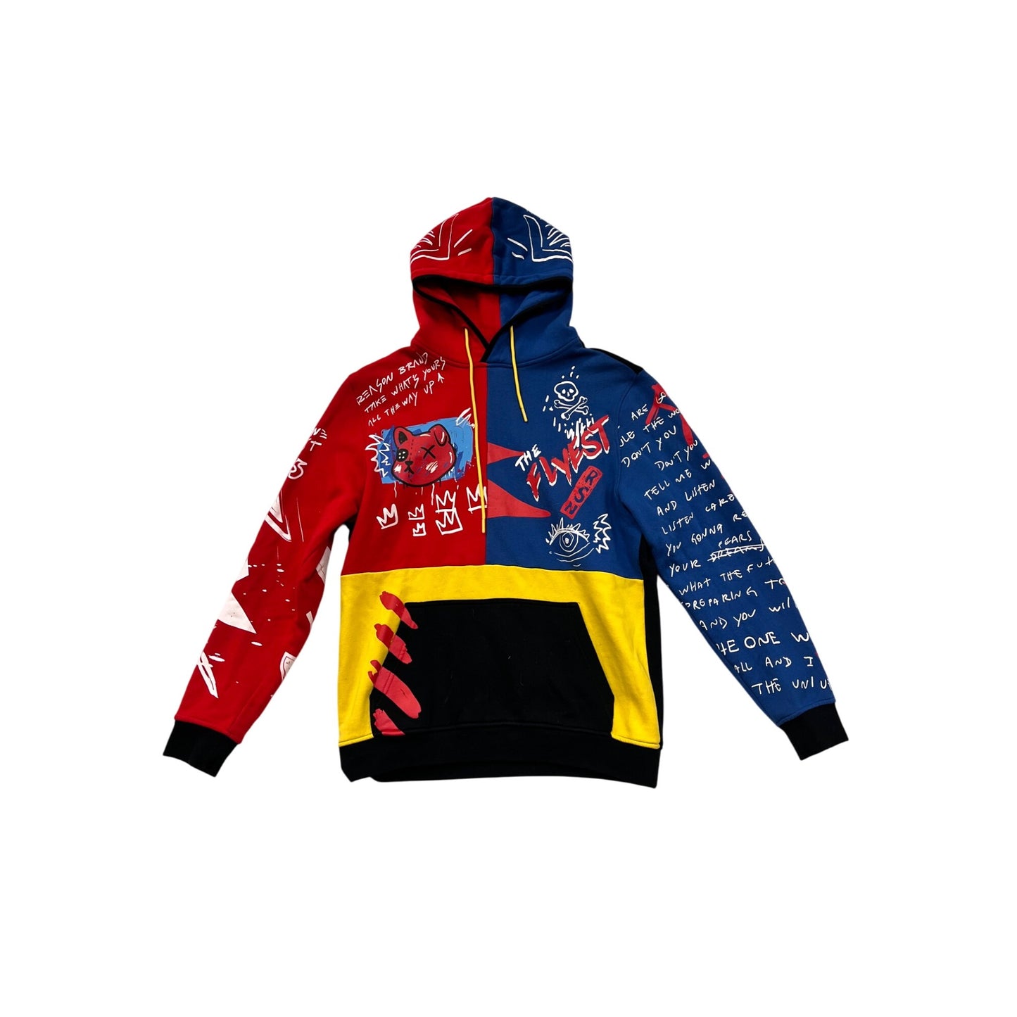 Colorblock Hoodie With Graphic Print By Reason #8926