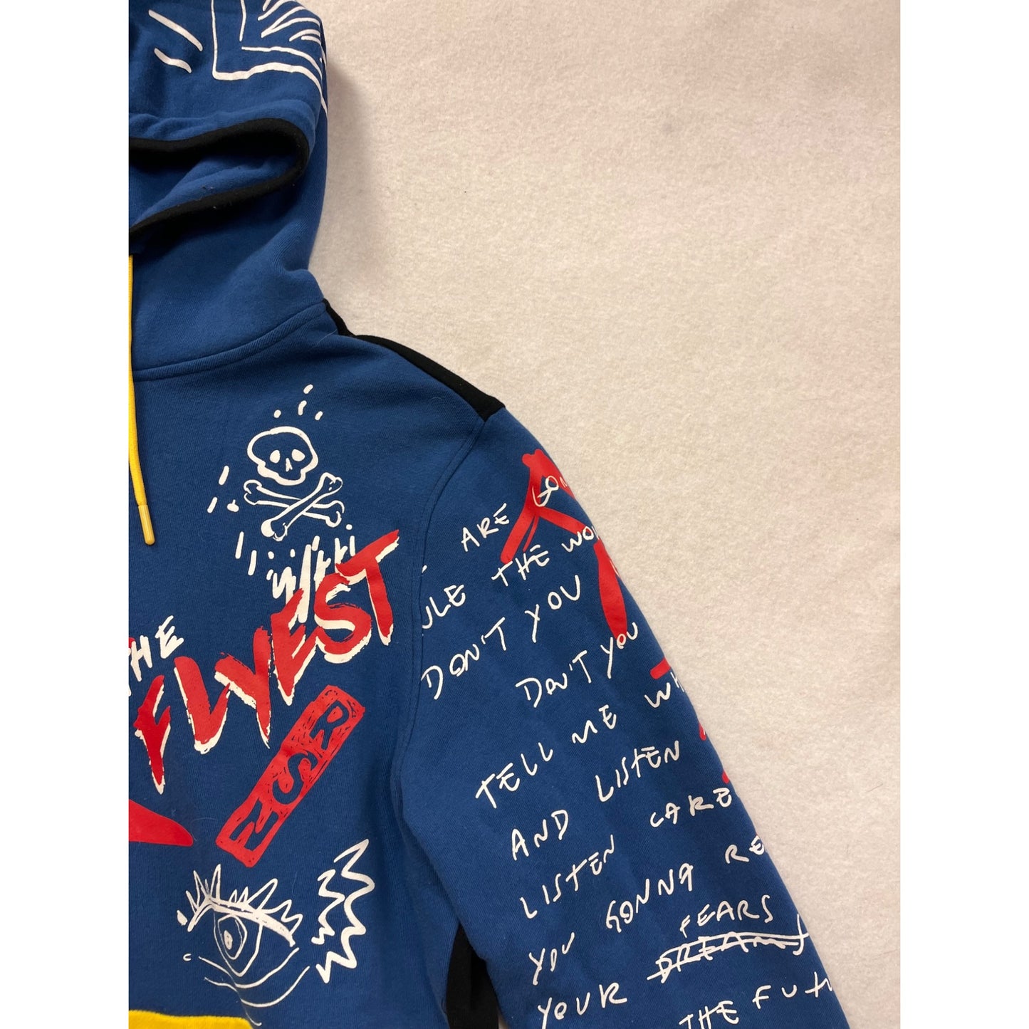 Colorblock Hoodie With Graphic Print By Reason #8926