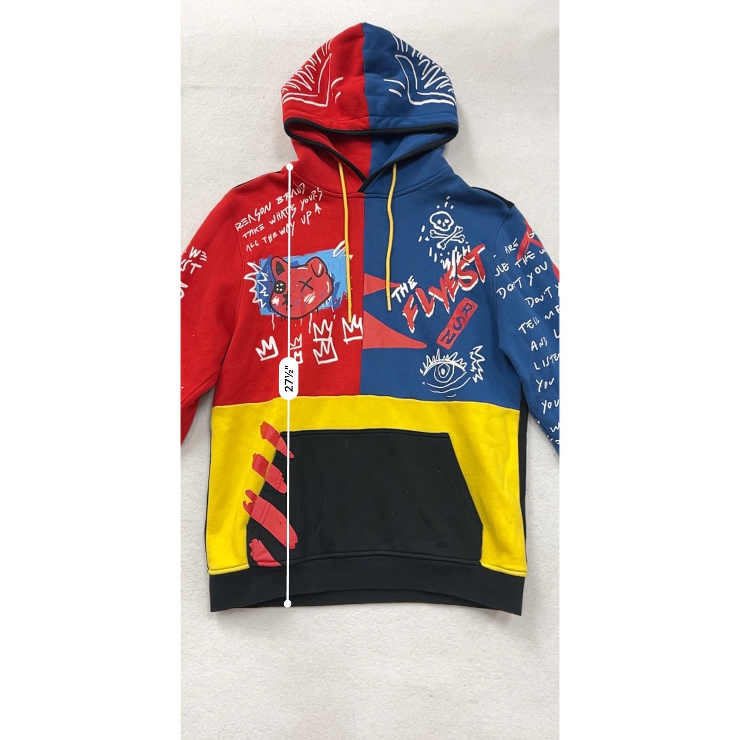 Colorblock Hoodie With Graphic Print By Reason #8926