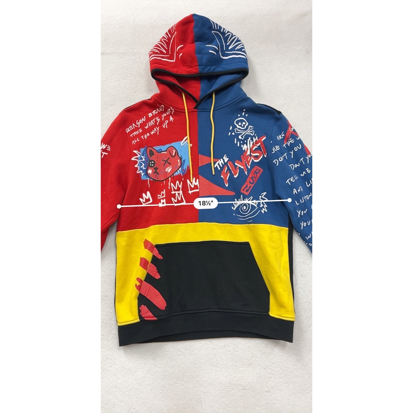 Colorblock Hoodie With Graphic Print By Reason #8926
