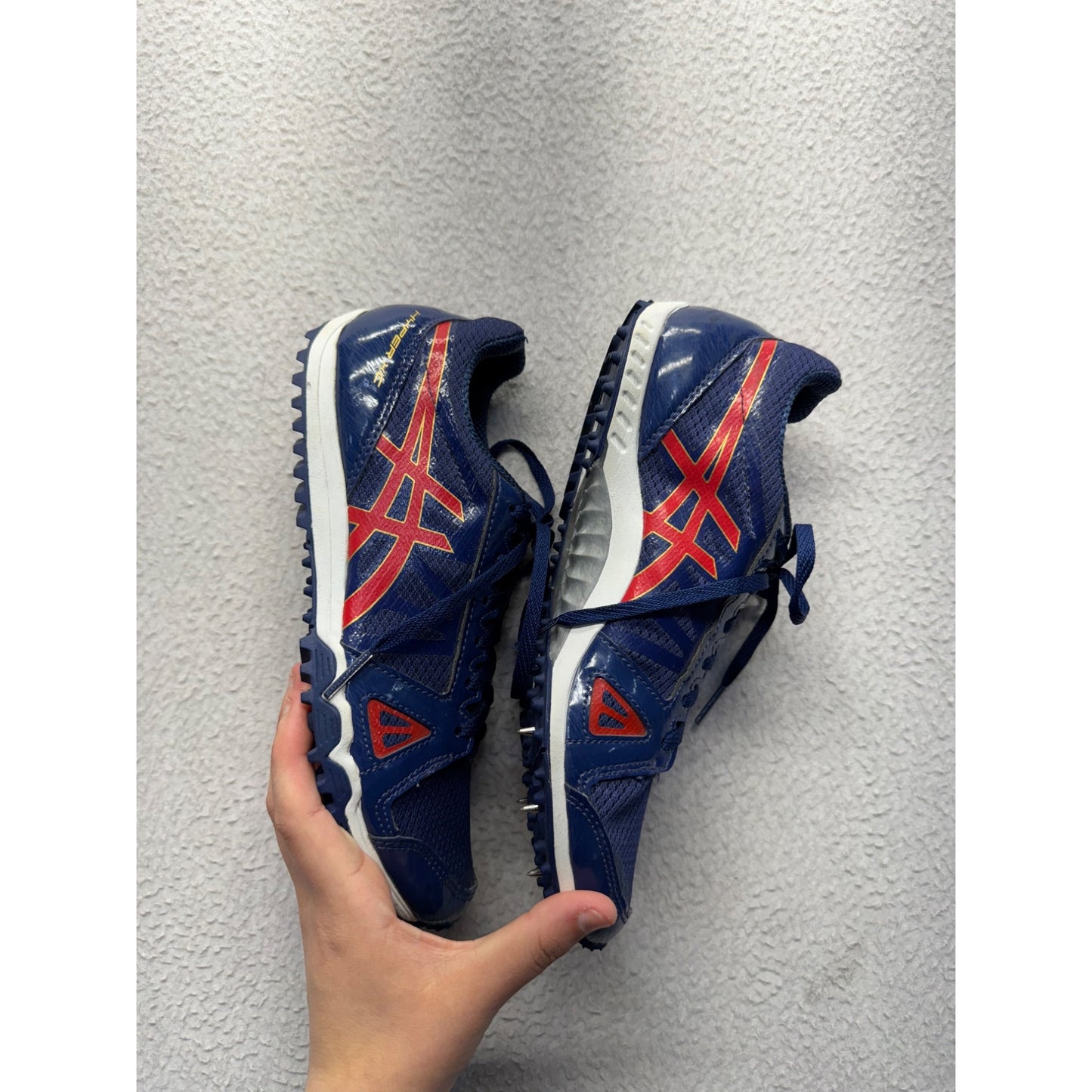 Asics Hyper MD 6 Mens Track & Field Spikes Blue/Red Size 9 9437