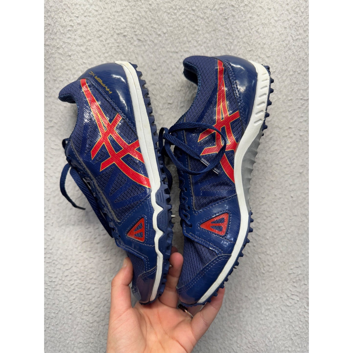 Asics Hyper MD 6 Mens Track & Field Spikes Blue/Red Size 9 9437