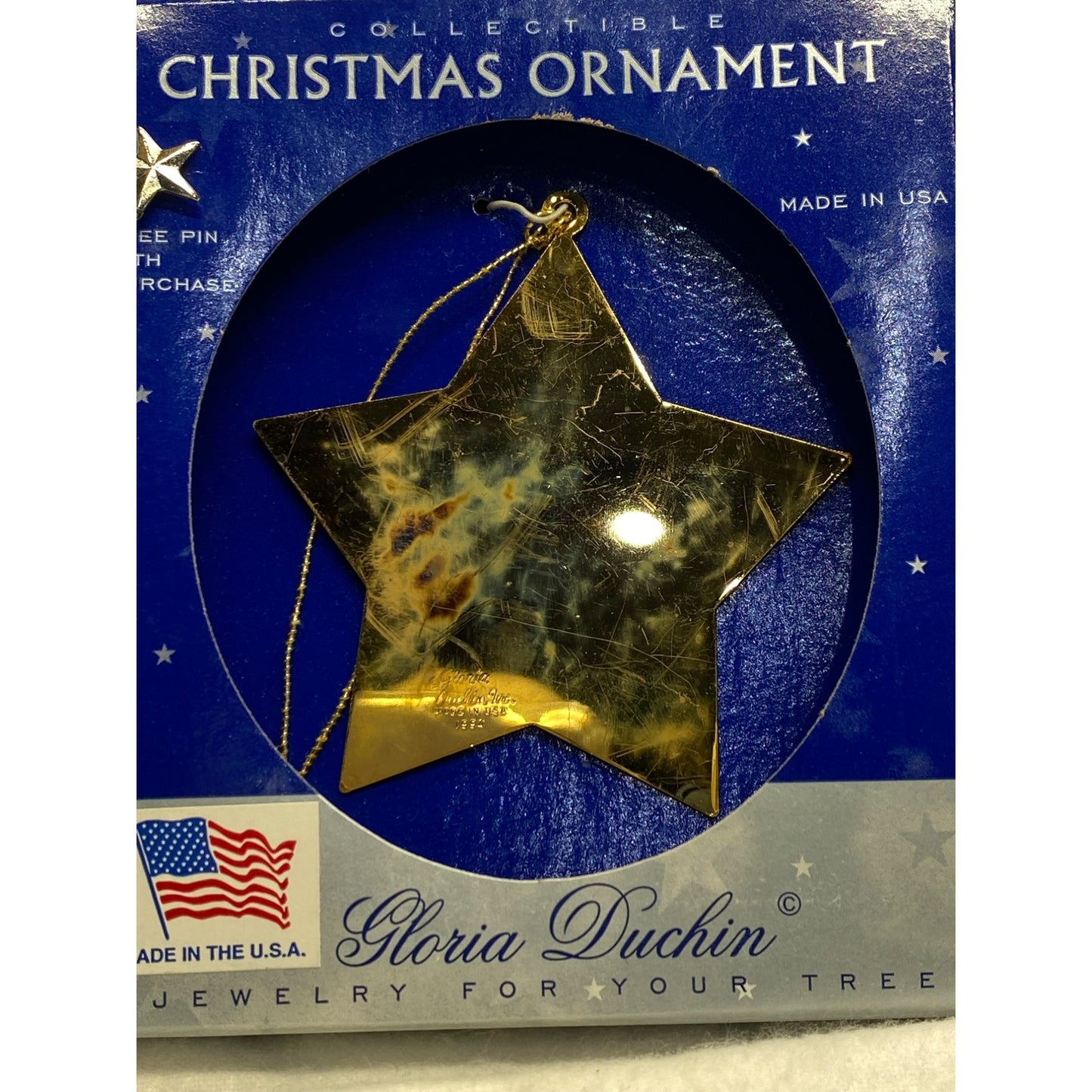 Vintage Gloria Duchin Star Ornament #5422