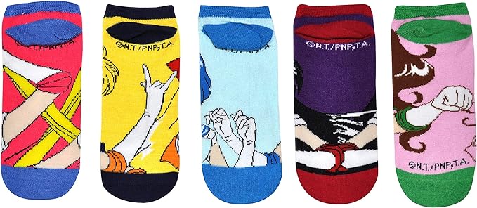 5 Pack sailor moon socks