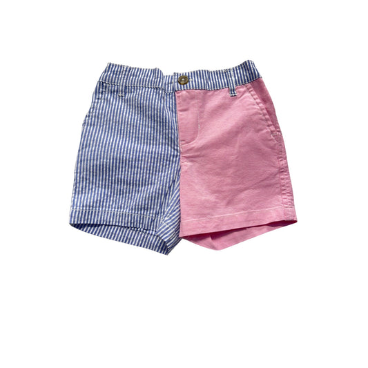 Ralph Lauren Baby Boys 12M Colorblock Shorts Cotton Striped & Solid Pink #7966