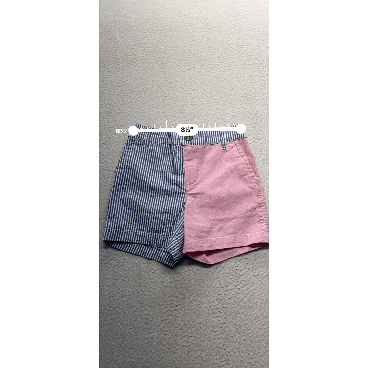 Ralph Lauren Baby Boys 12M Colorblock Shorts Cotton Striped & Solid Pink #7966