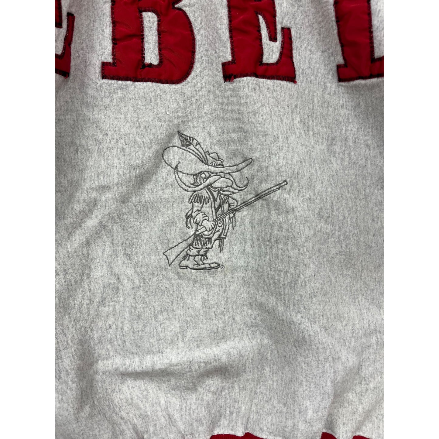 Vintage Legends Athletic Rebels Graphic Sweatshirt Red & Gray Crewneck #141A