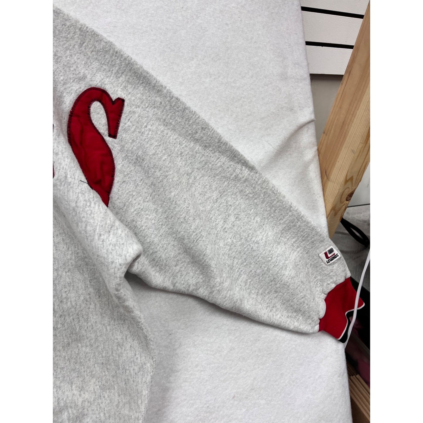 Vintage Legends Athletic Rebels Graphic Sweatshirt Red & Gray Crewneck #141A