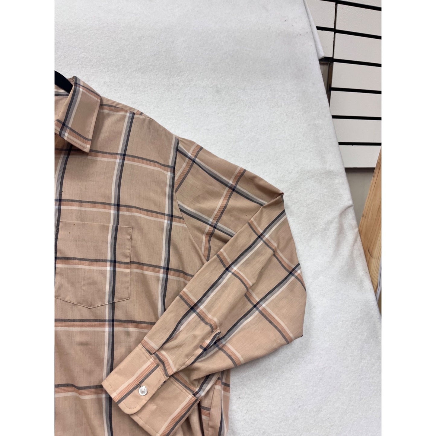 Vintage Sovereign 2XLT Plaid Button-Up Shirt #8435