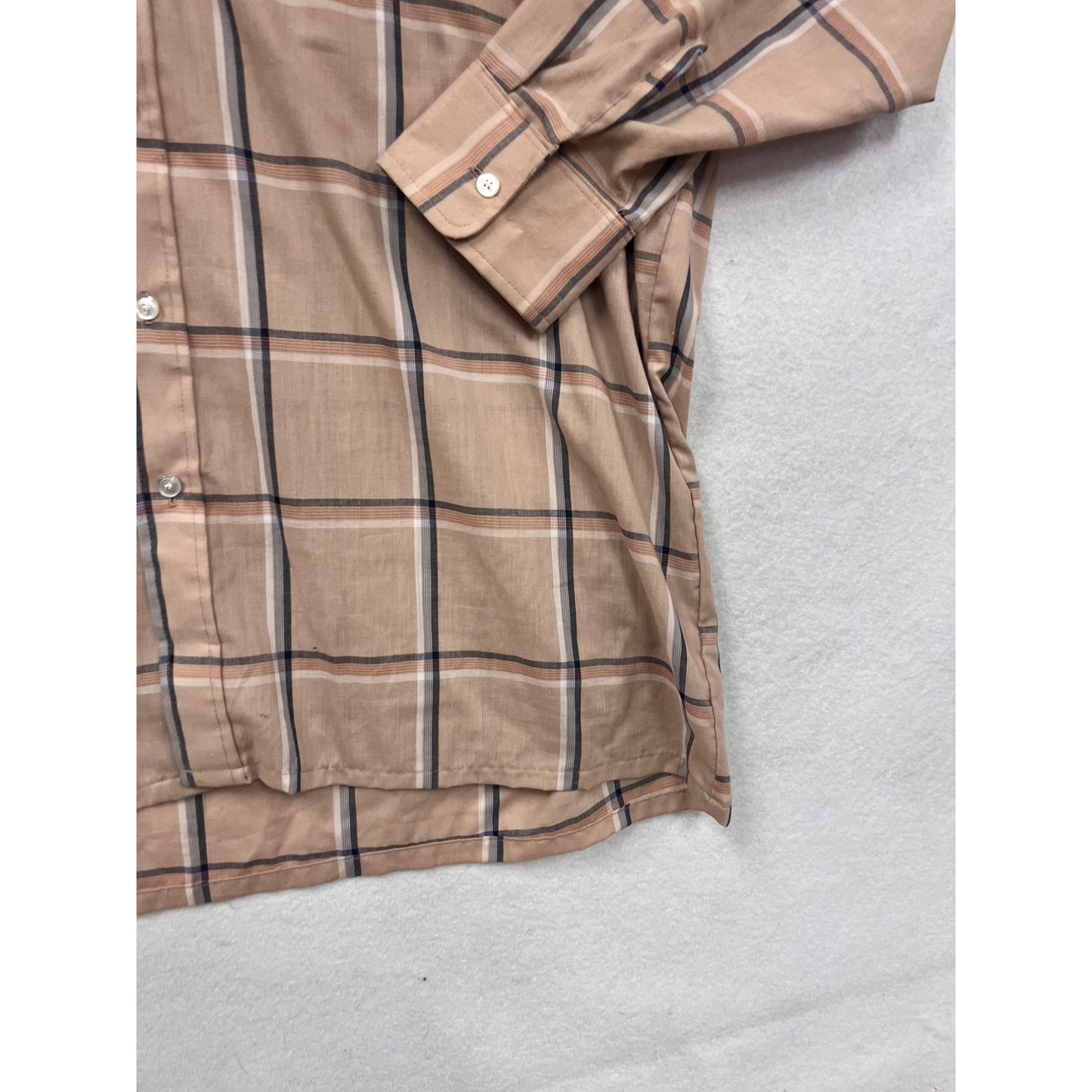 Vintage Sovereign 2XLT Plaid Button-Up Shirt #8435