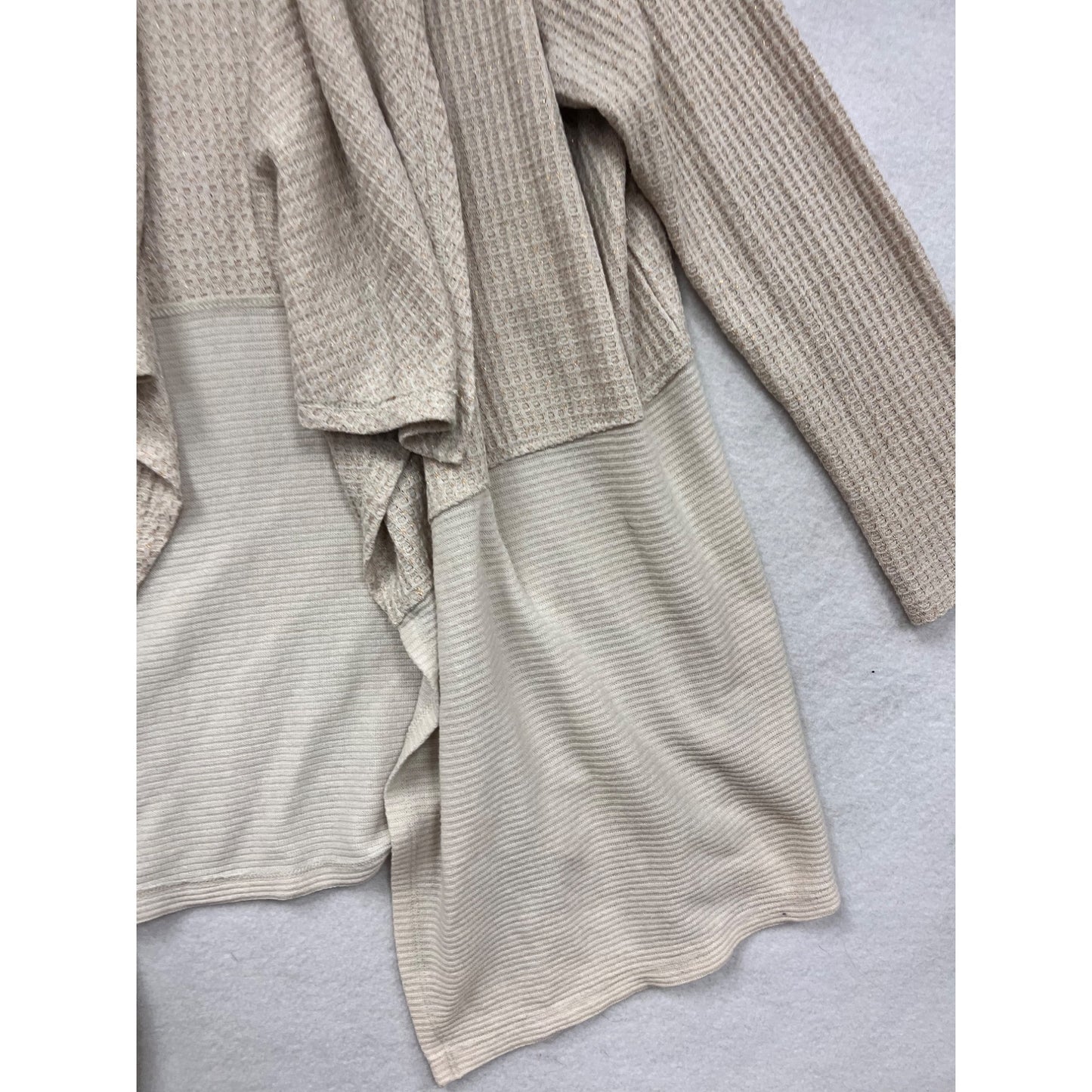 Juicy Couture Womens Beige Lightweight Open Front Cardigan XL #8240