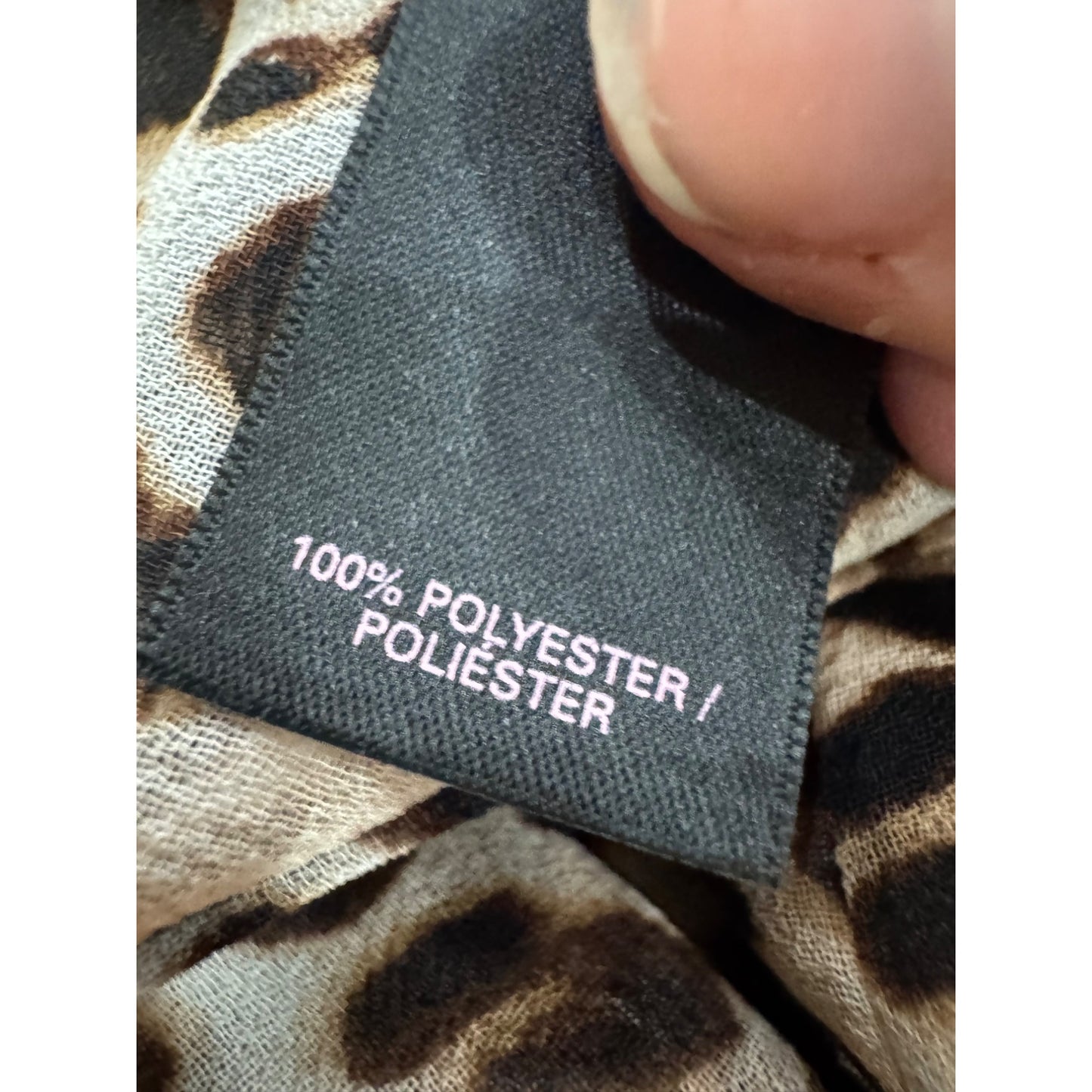 Victorias Secret Leopard Print Blouse XS V-Neck Short Sleeve #9099