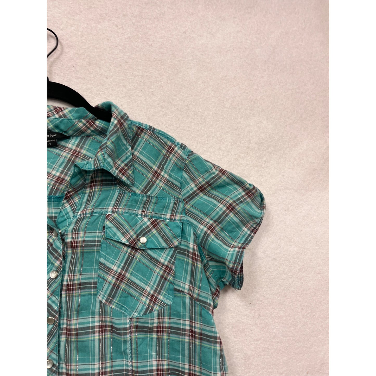 Paper Tee Plaid Button-Up Shirt 2X #497A