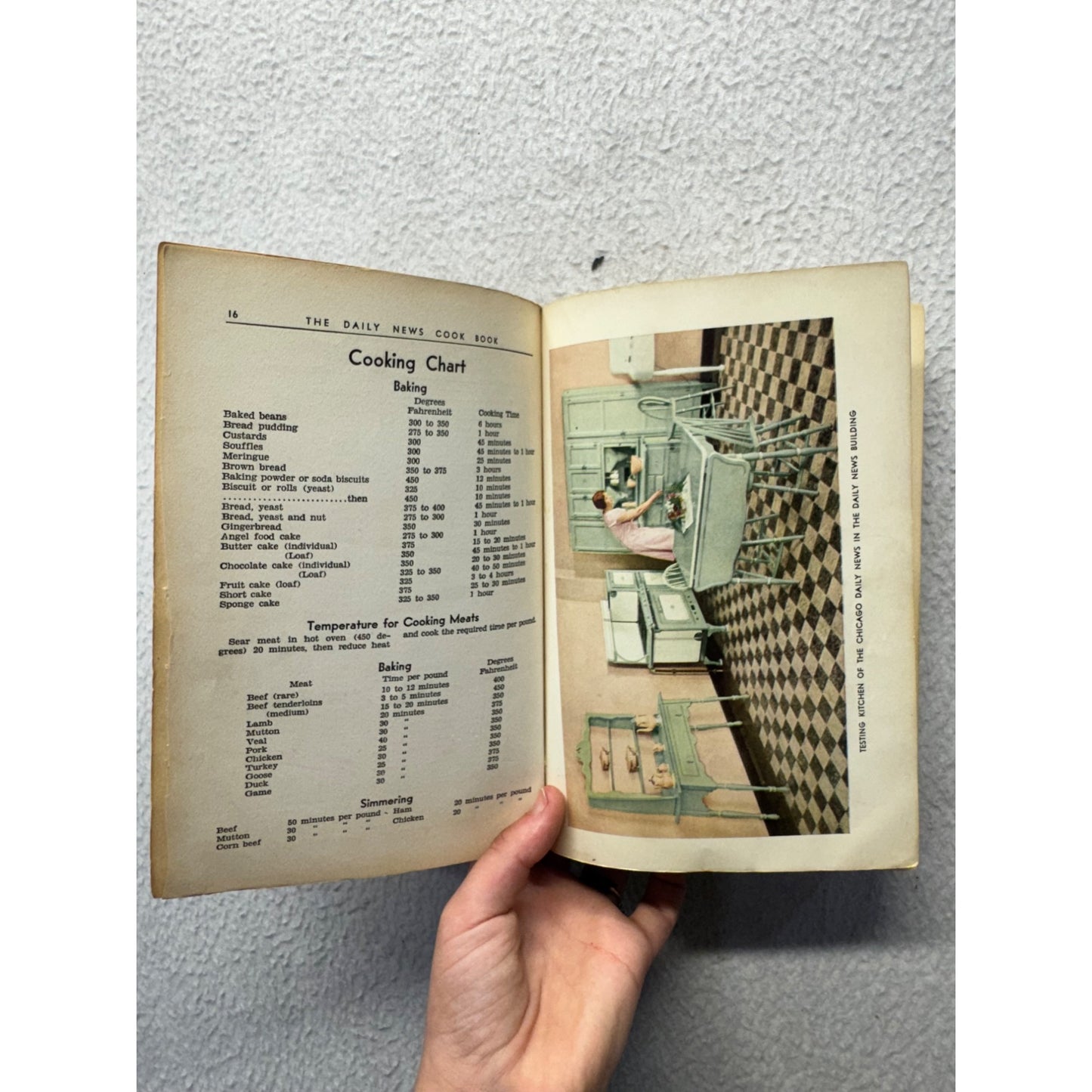 Vintage Chicago Daily News Cookbook Culinary Guide Retro Kitchen Reference #9653