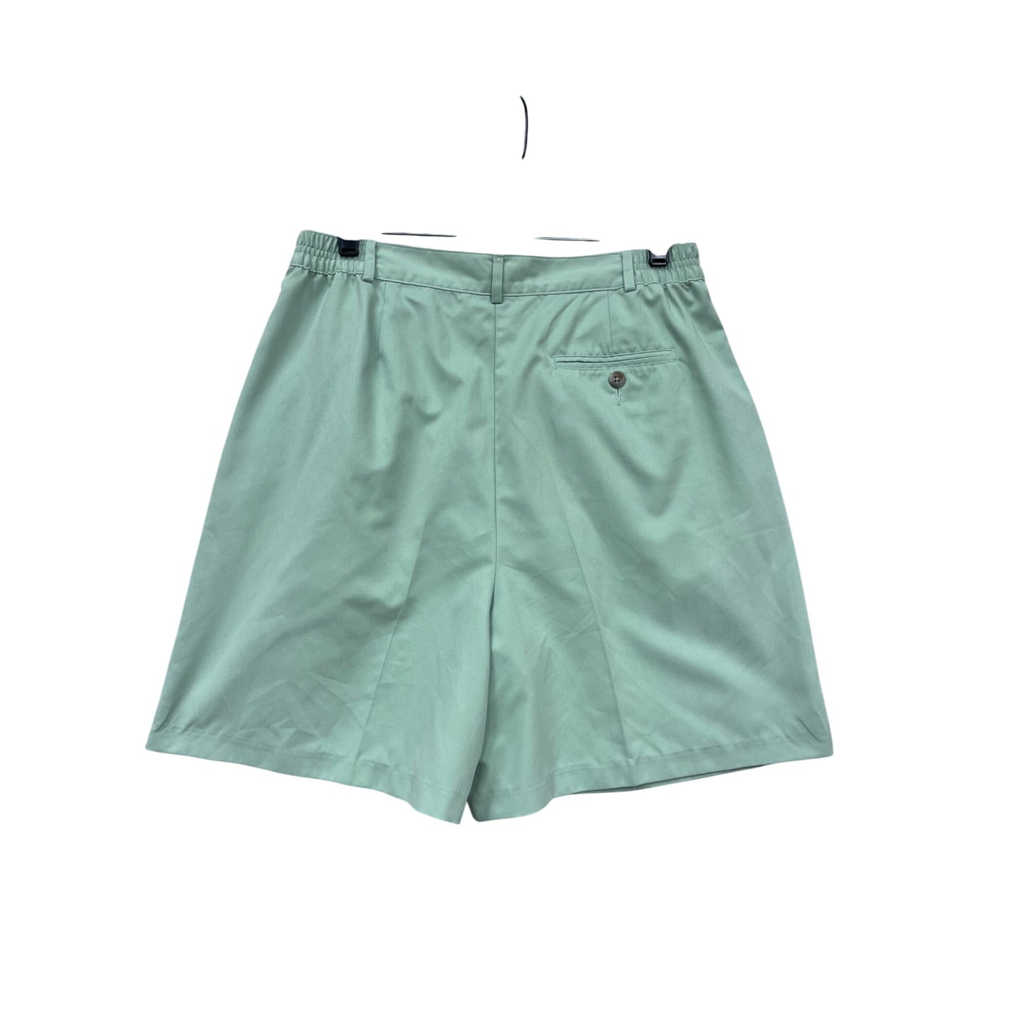 Izod Mint Green High-Waisted Pleated Shorts Size 12 #563A