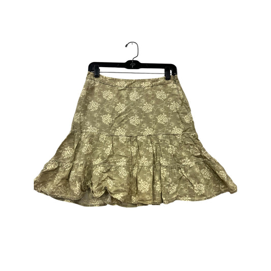 Gap Womens Floral Tiered Linen Skirt Size 1 #391A