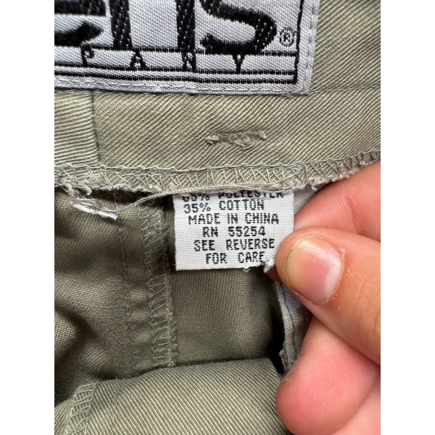 Vintage Mens Company Khaki Pleated Chino Trousers Waist 30 Inseam 31 #7952