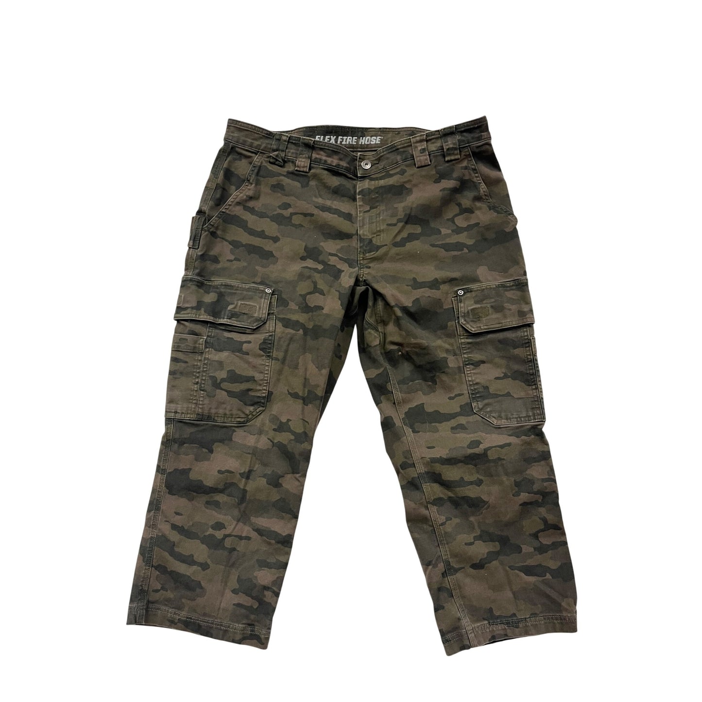 Duluth Trading Co Mens 38x34 Camo Flex Fire Hose Cargo Pants #70A