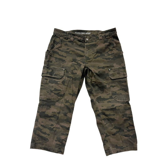 Duluth Trading Co Mens 38x34 Camo Flex Fire Hose Cargo Pants #70A