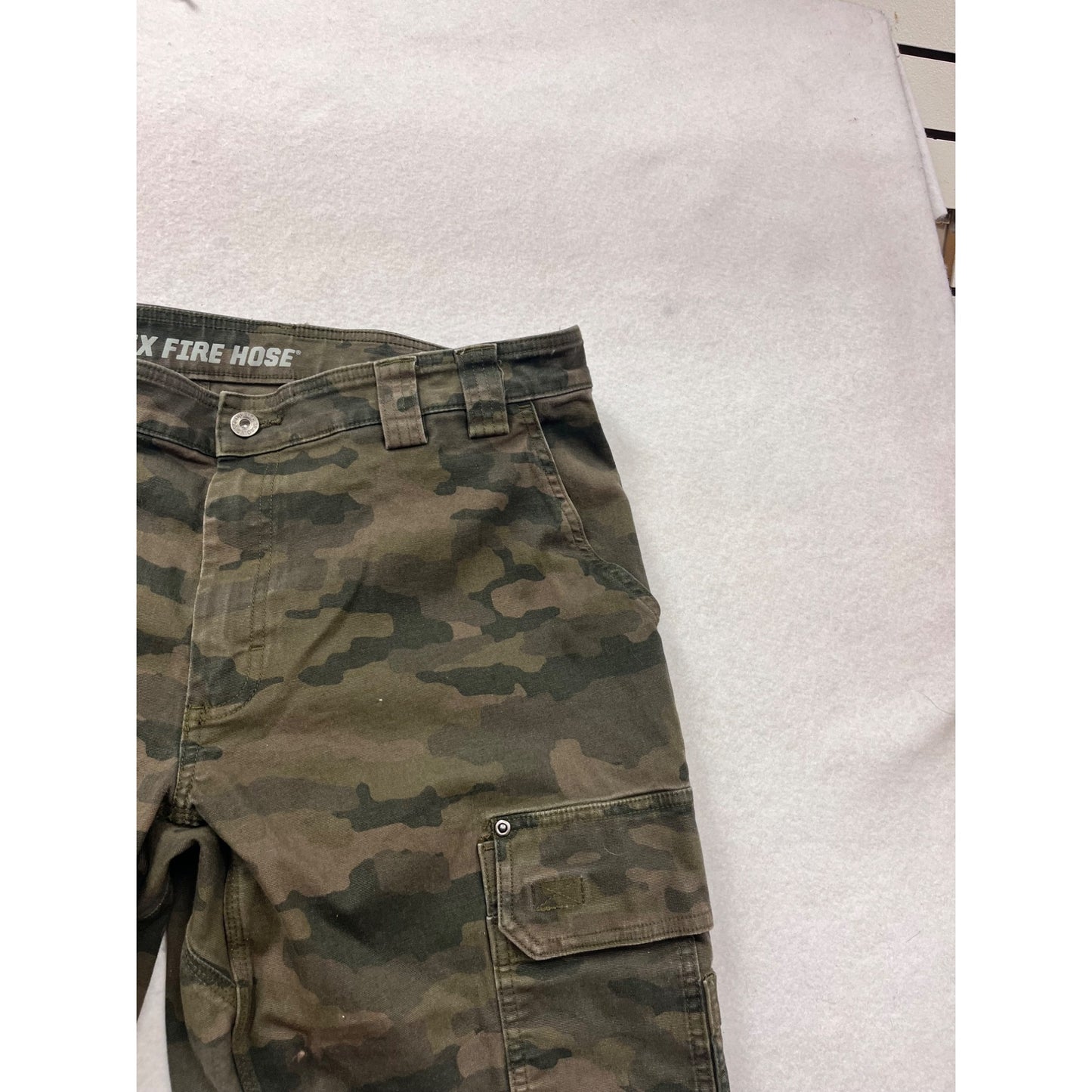 Duluth Trading Co Mens 38x34 Camo Flex Fire Hose Cargo Pants #70A