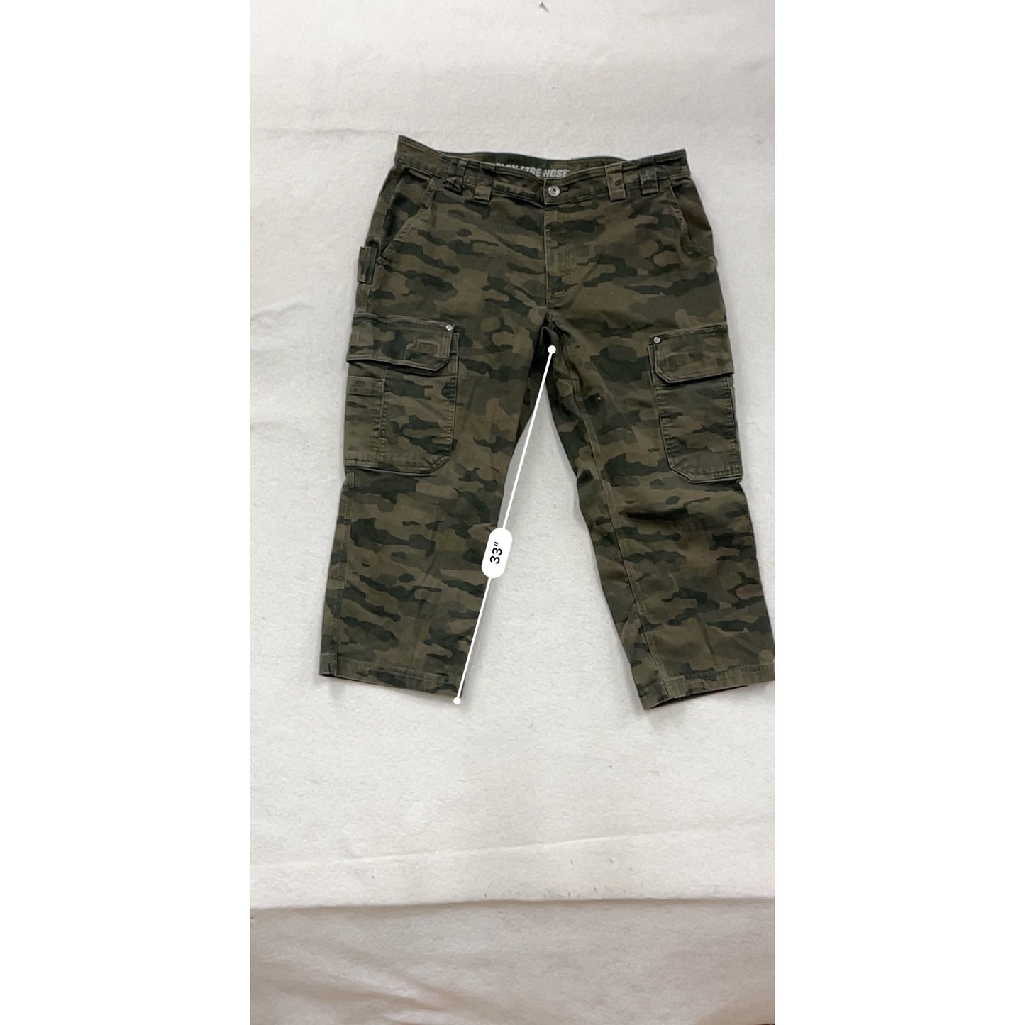 Duluth Trading Co Mens 38x34 Camo Flex Fire Hose Cargo Pants #70A