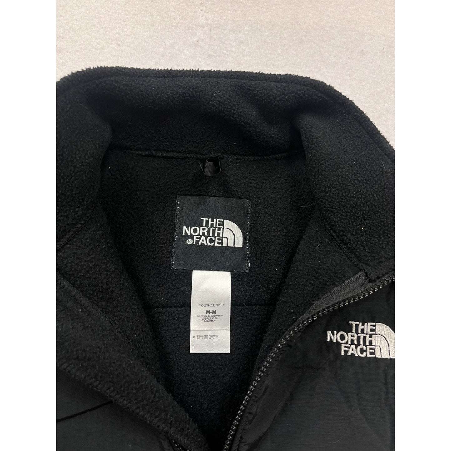 The North Face Youth Medium Black Denali Fleece Jacket Full Zip #119C