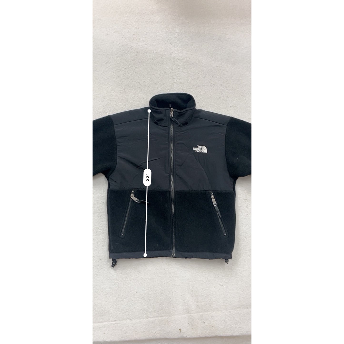 The North Face Youth Medium Black Denali Fleece Jacket Full Zip #119C