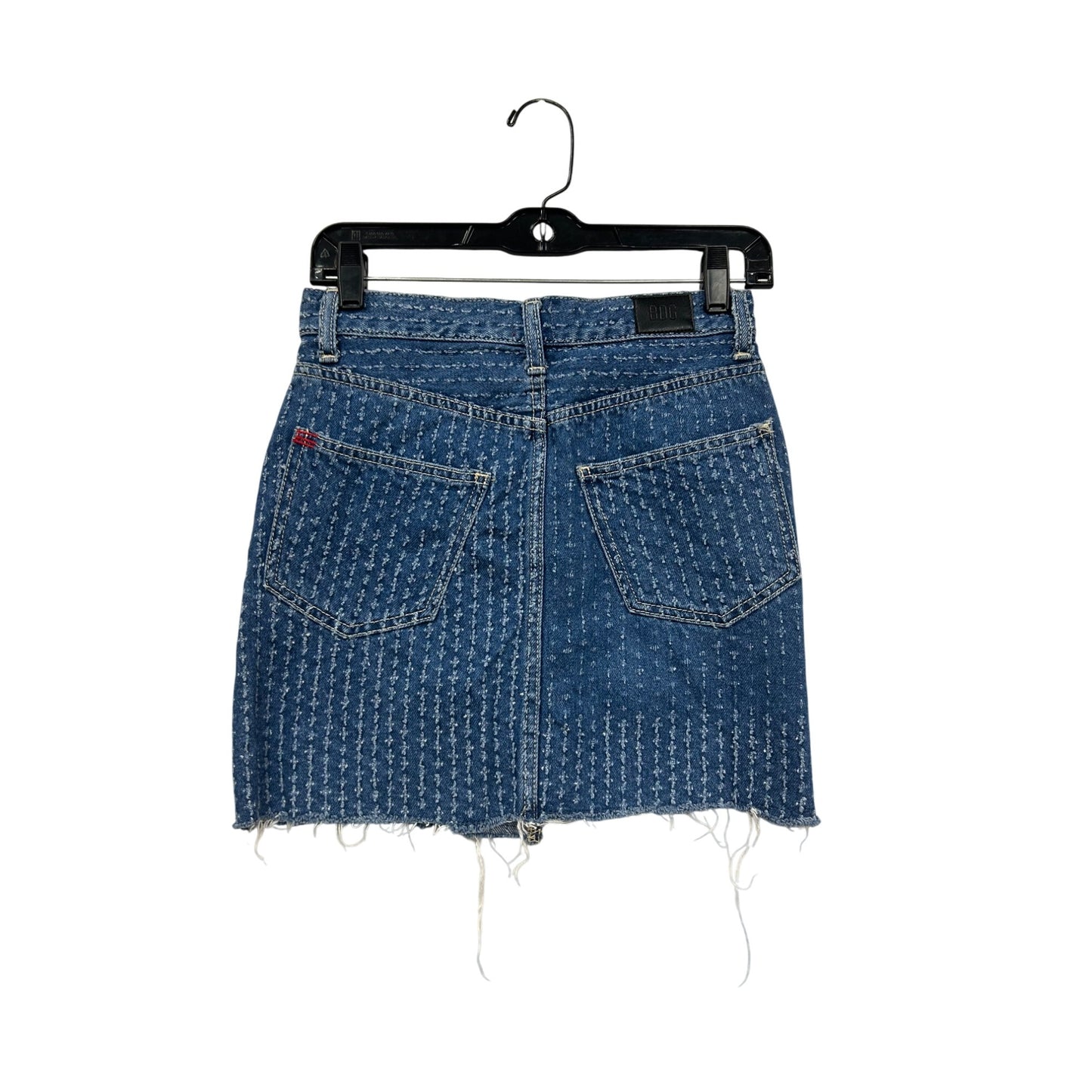 BDG Urban Outfitters Denim Frayed Hem Mini Skirt S/P #8583