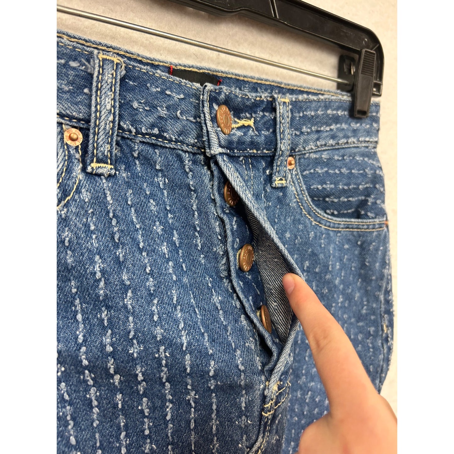 BDG Urban Outfitters Denim Frayed Hem Mini Skirt S/P #8583