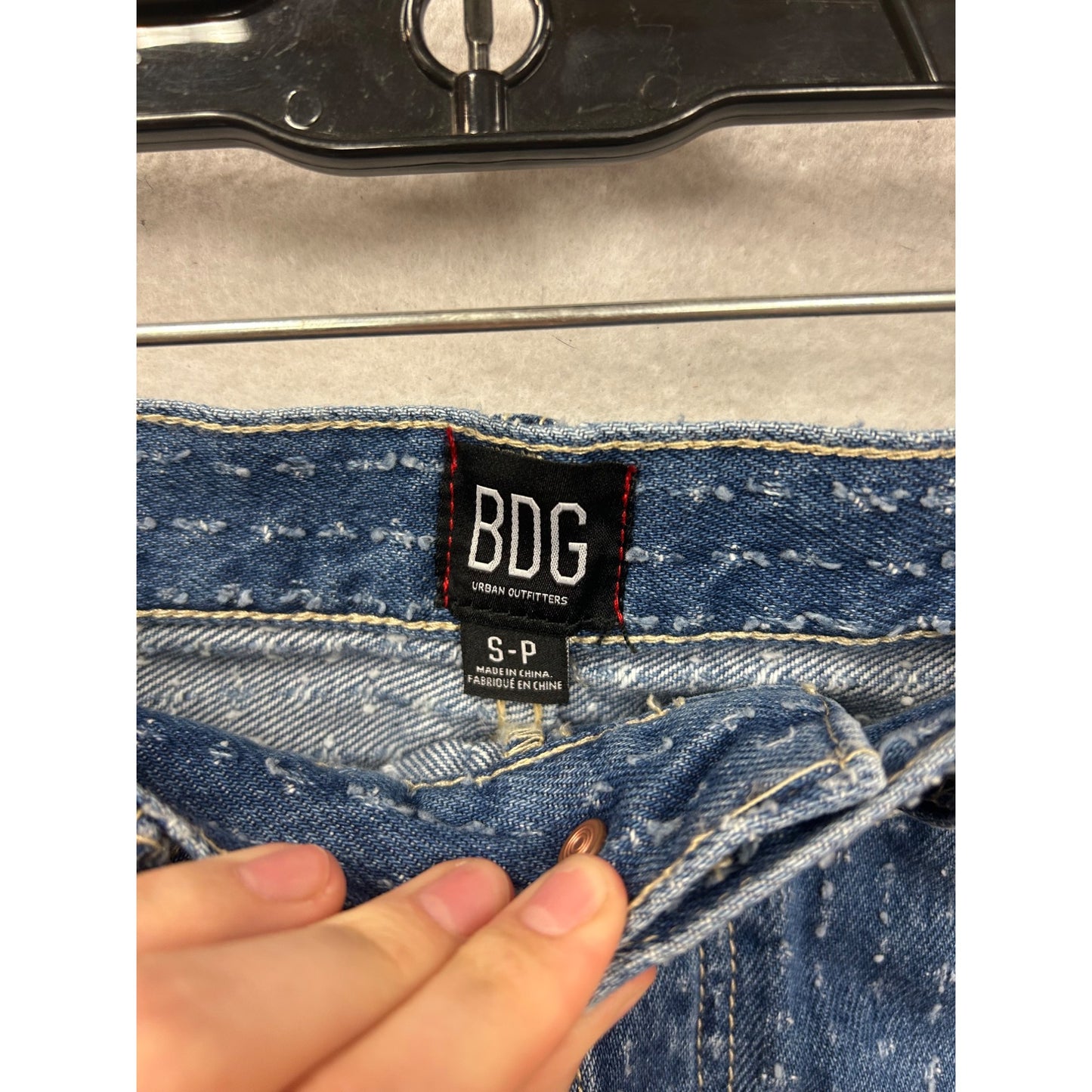 BDG Urban Outfitters Denim Frayed Hem Mini Skirt S/P #8583