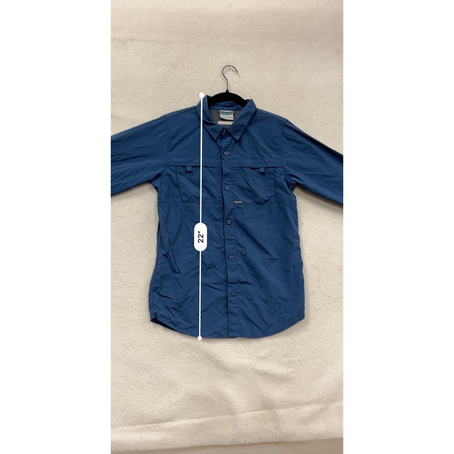 Columbia Blue Long Sleeve Shirt XL #382A