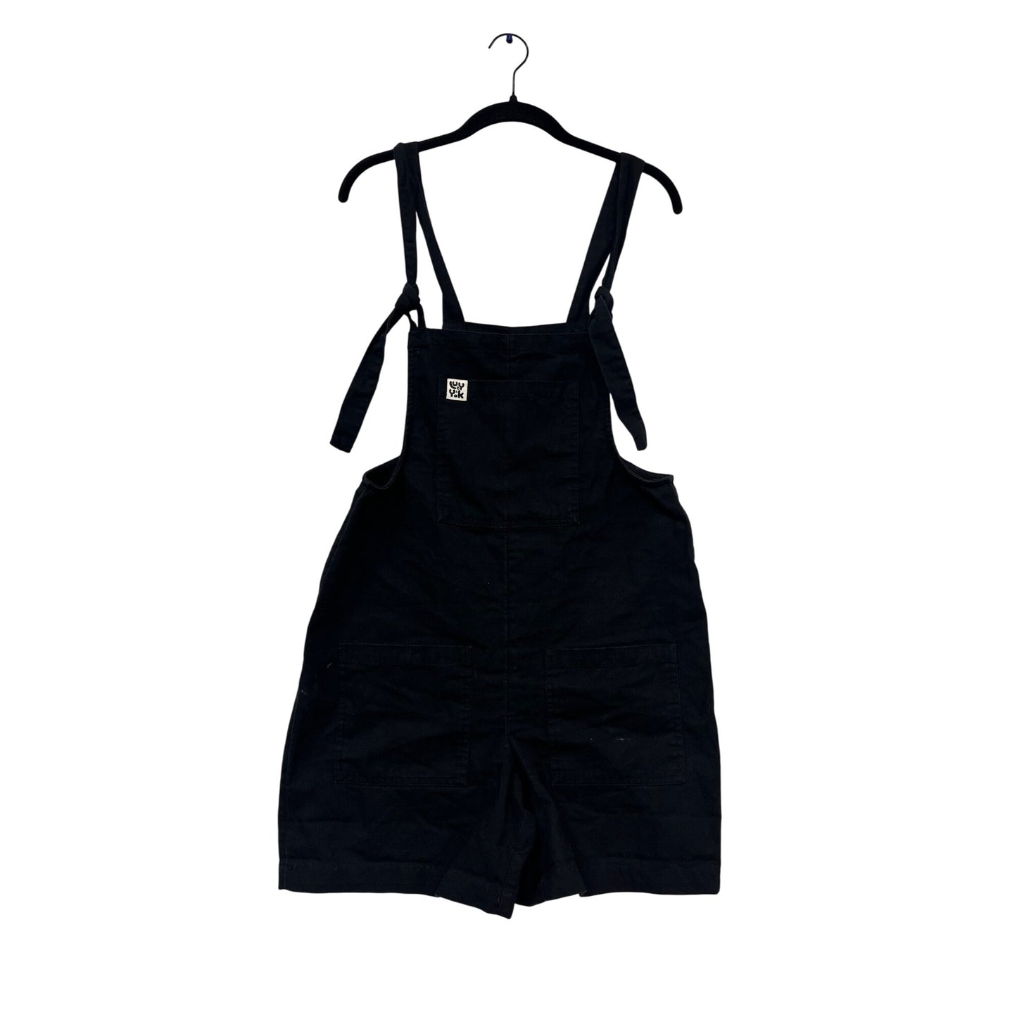 Organic Cotton Black Short Overalls US 4 #960A