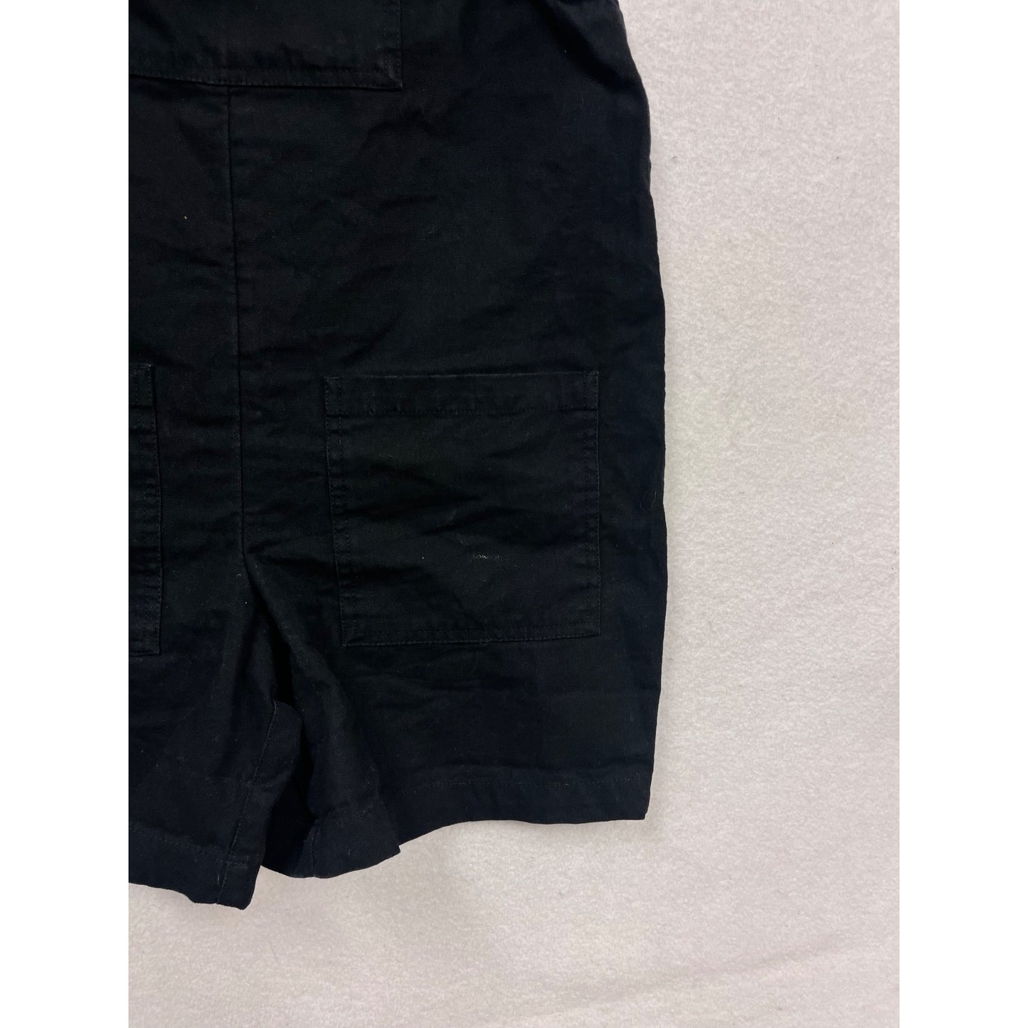Organic Cotton Black Short Overalls US 4 #960A