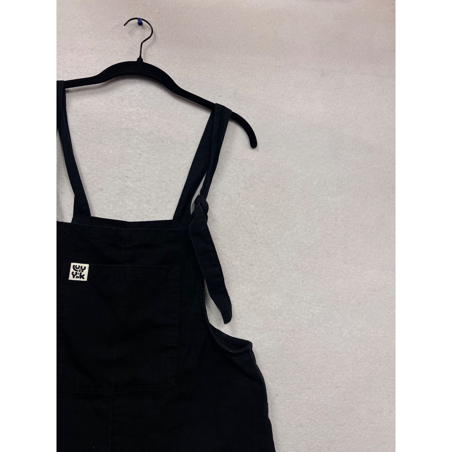 Organic Cotton Black Short Overalls US 4 #960A