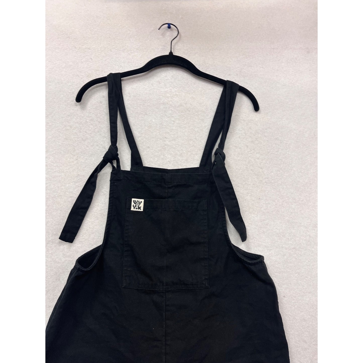 Organic Cotton Black Short Overalls US 4 #960A