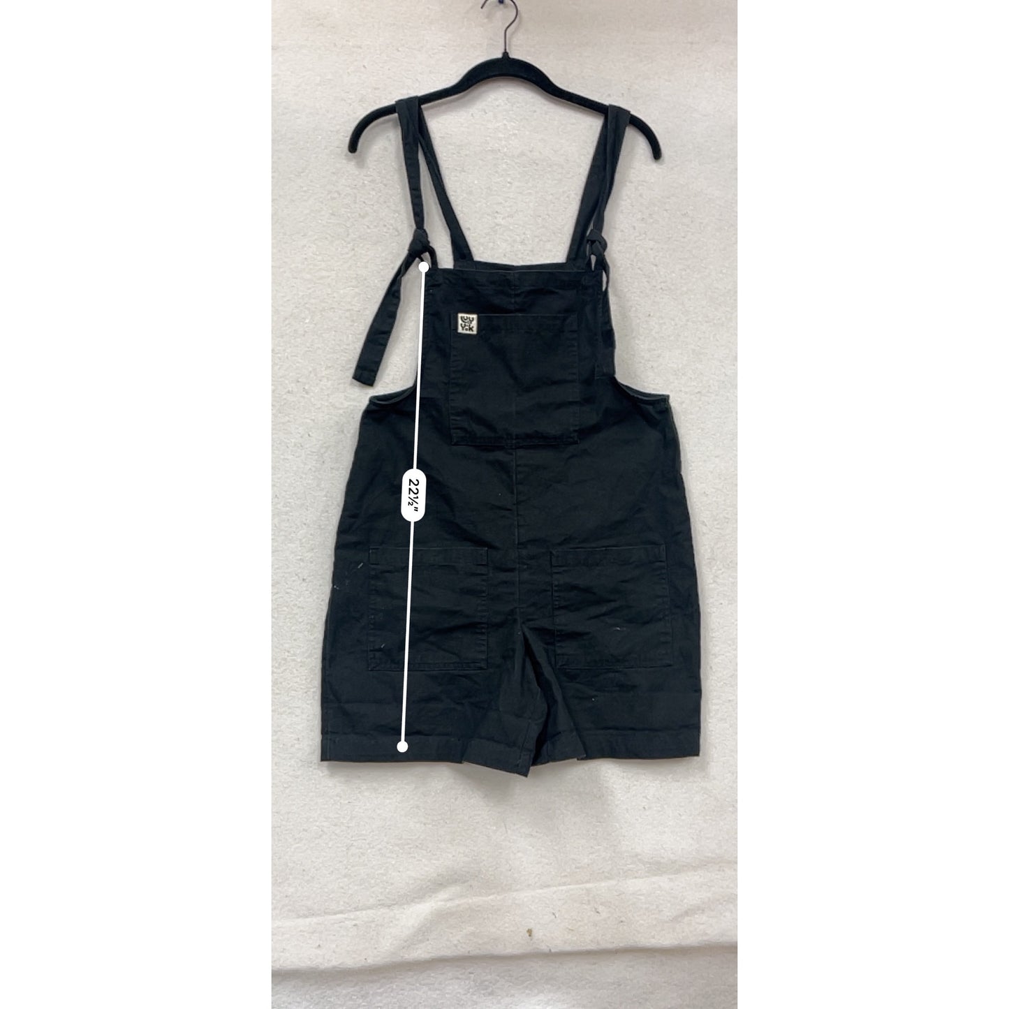 Organic Cotton Black Short Overalls US 4 #960A