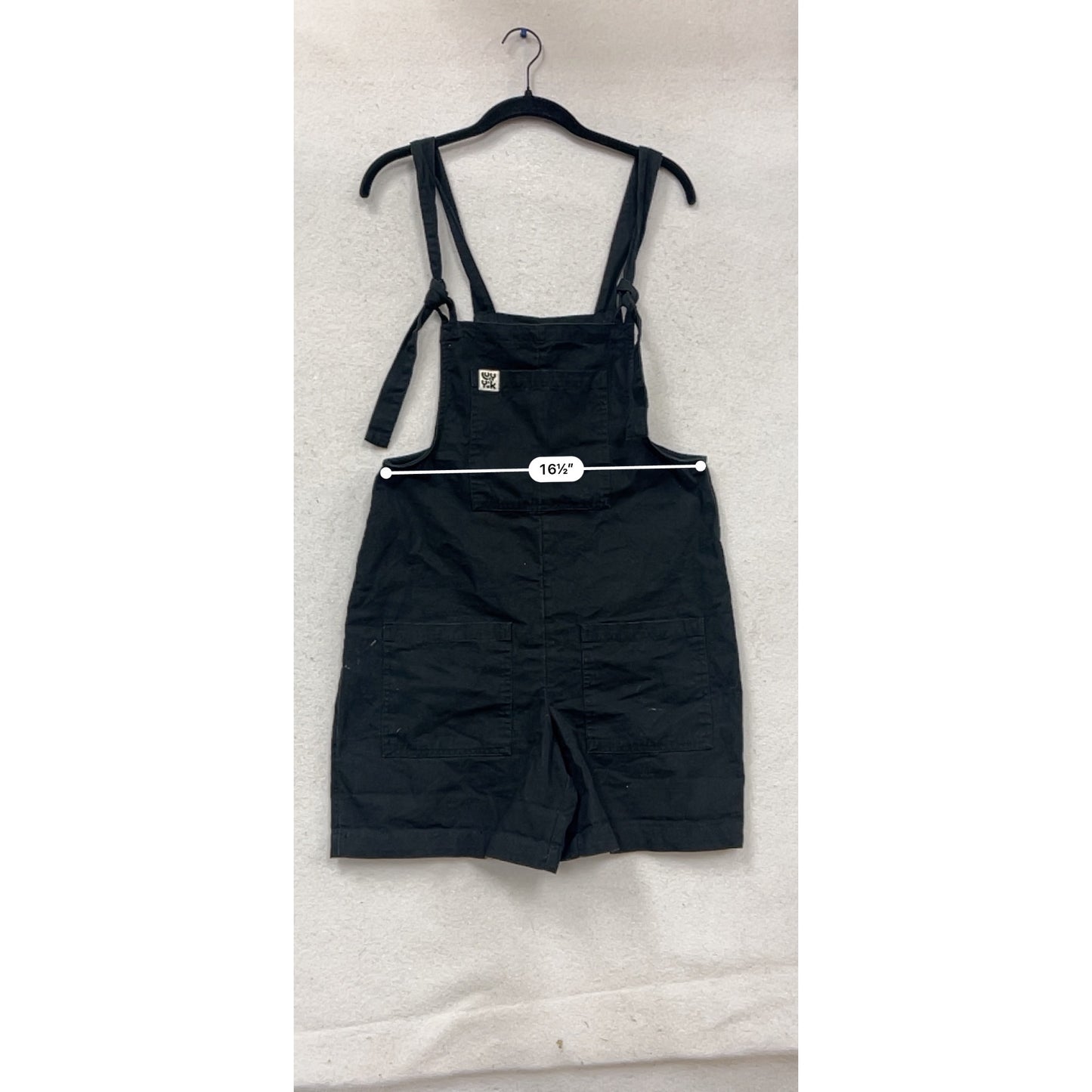 Organic Cotton Black Short Overalls US 4 #960A