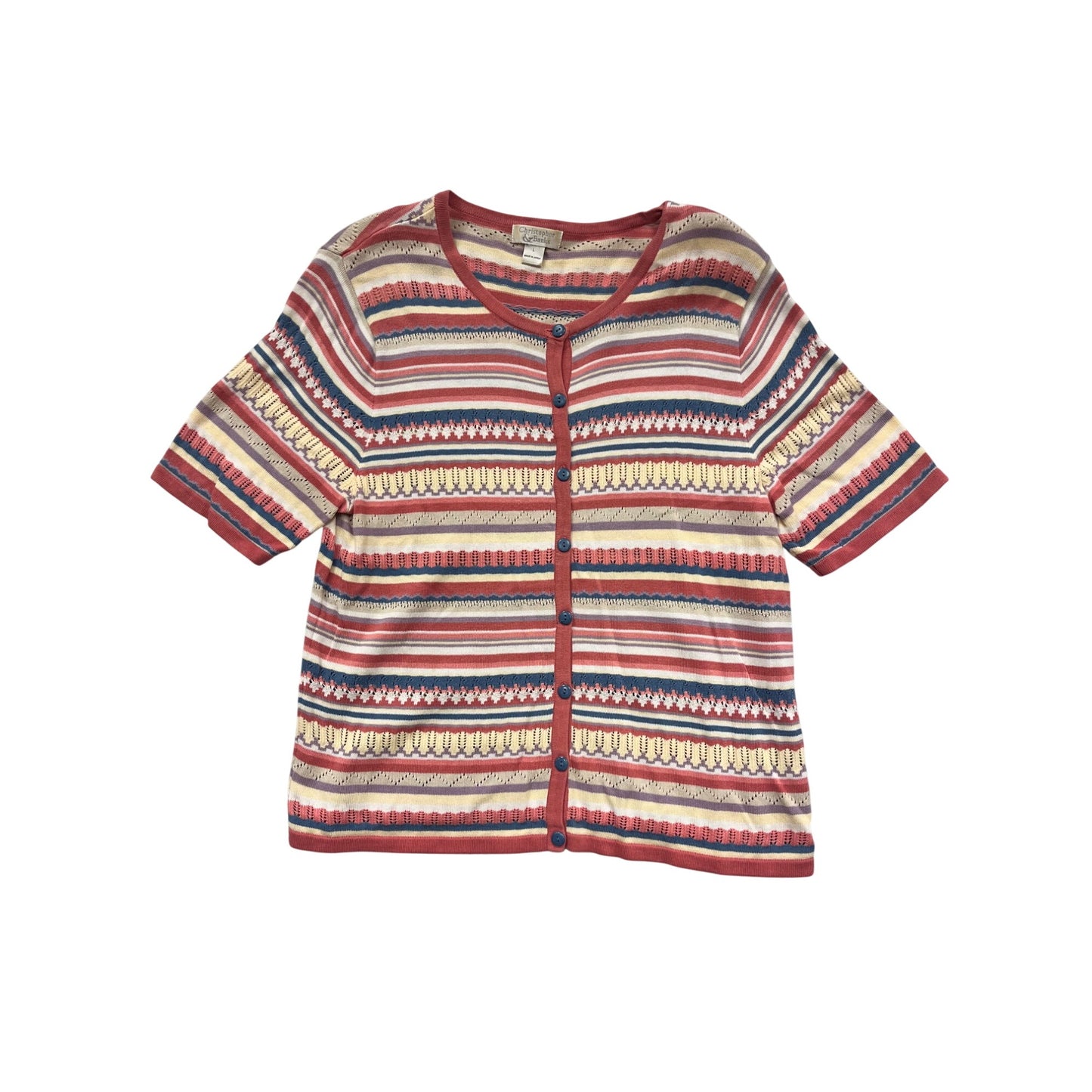 Christopher & Banks Knit Button-Up Cardigan L #508A