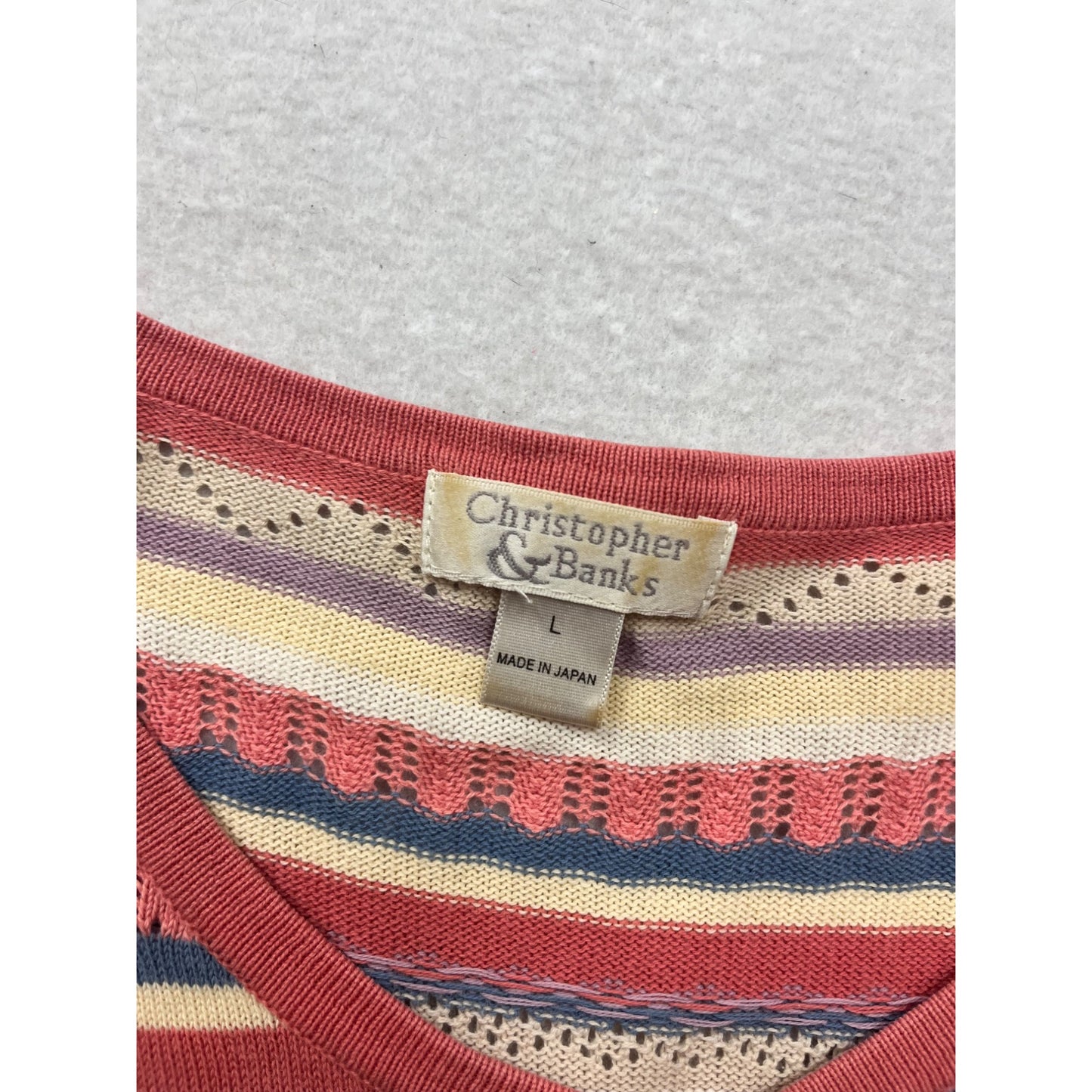 Christopher & Banks Knit Button-Up Cardigan L #508A