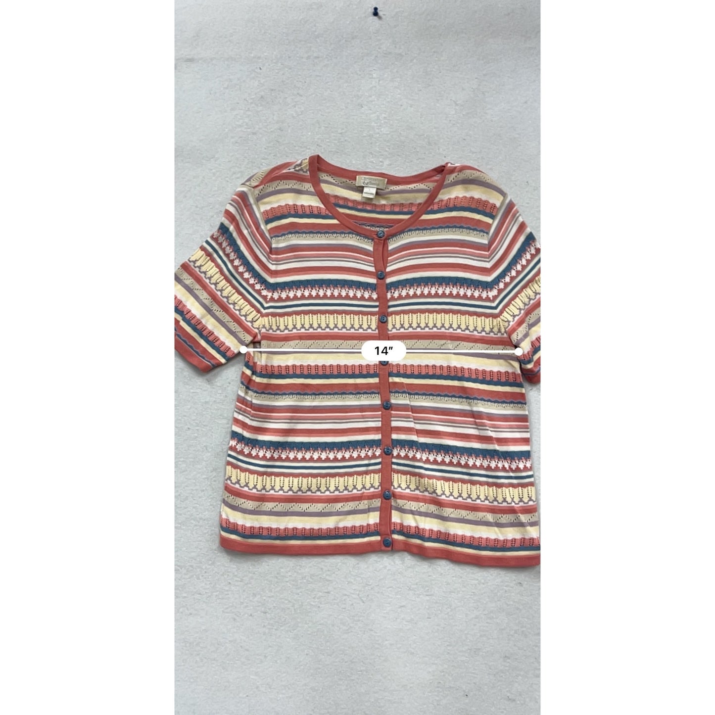 Christopher & Banks Knit Button-Up Cardigan L #508A