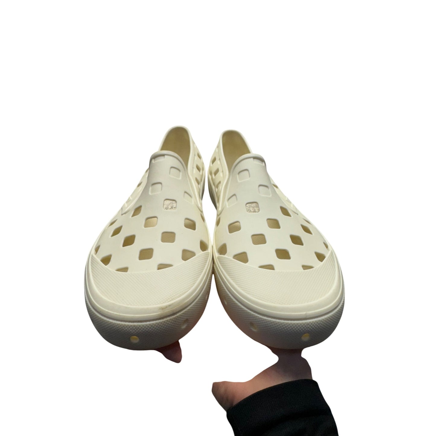 Vans White Ventilation Slip-On Rubber Shoes US 13 Lightweight Casual Wear #9399