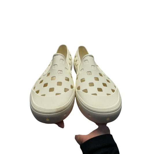 Vans White Ventilation Slip-On Rubber Shoes US 13 Lightweight Casual Wear #9399