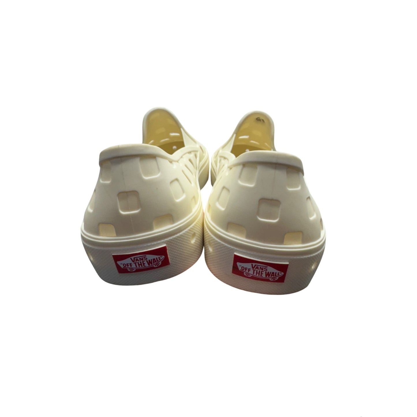 Vans White Ventilation Slip-On Rubber Shoes US 13 Lightweight Casual Wear #9399