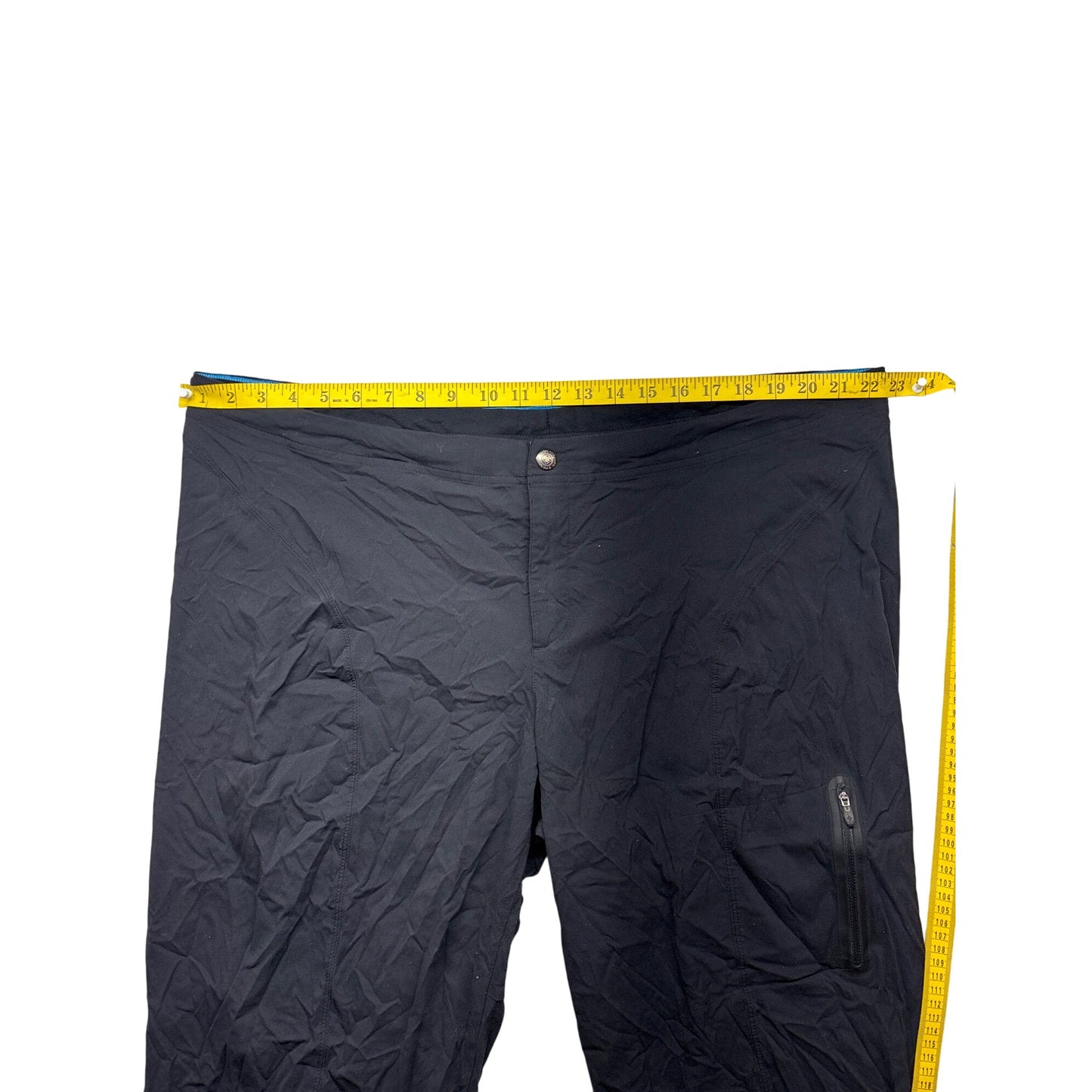 Columbia Mens Omni-Shield Black Pants Size 22W/54F Water-Repellent Nylon & Elastane #6375