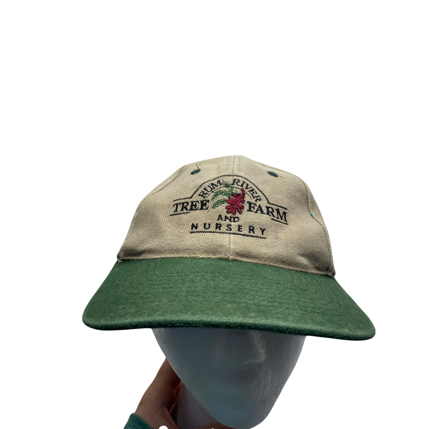 Vintage Rum River Tree Farm & Nursery Green hat #5689