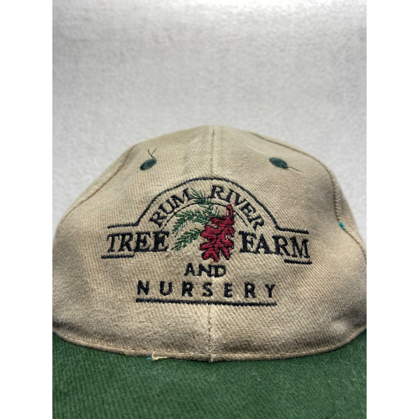 Vintage Rum River Tree Farm & Nursery Green hat #5689
