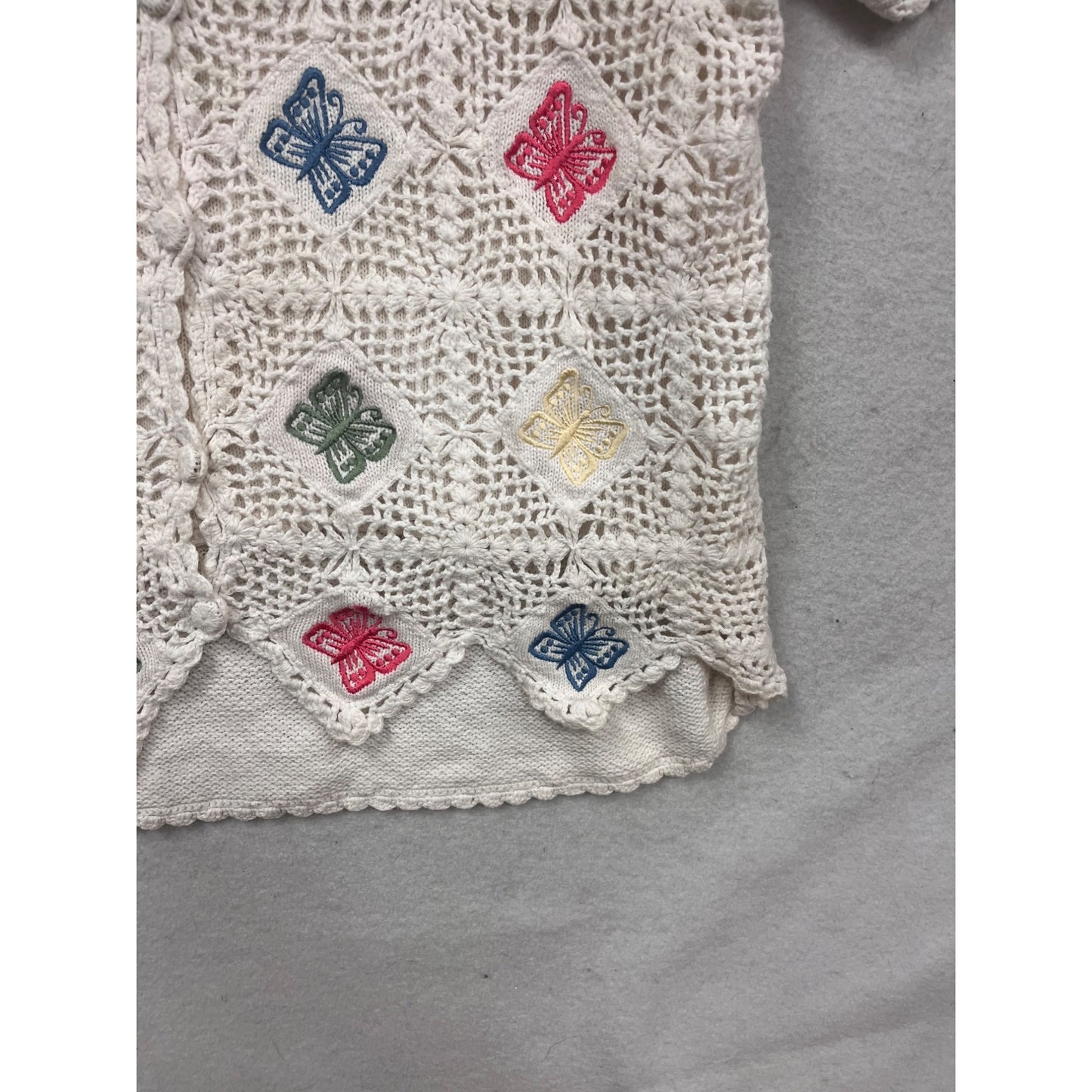 Koret Francisca Butterfly Knit Top Size L #549A