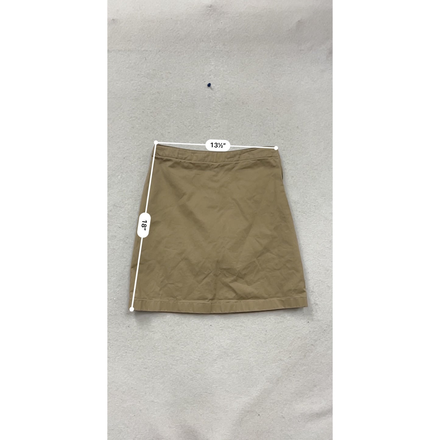 Lands End Girls Khaki Skirt Size 12 #733A
